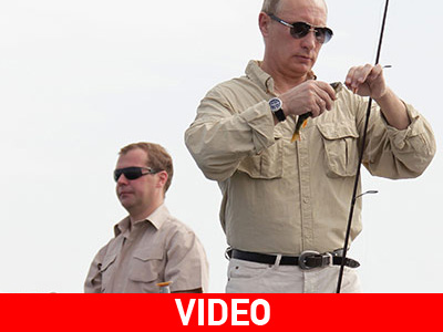 Λατρεύουν το ψάρεμα o πρόεδρος και o πρωθυπουργός της Ρωσίας